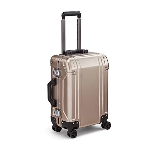 Zero Halliburton Geo Aluminum 3.0 Carry On 4-Wheel Spinner Luggage in Bronze