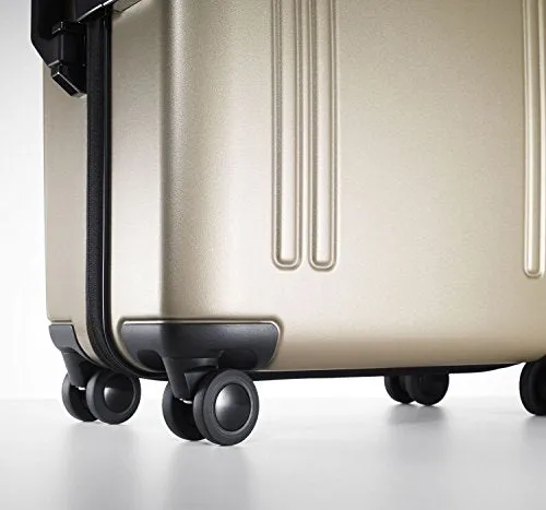 Zero Halliburton ZRO 20" International Carry-On 4-Wheel Spinner Luggage (20, GUN METAL)